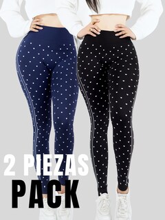 Foto 5 | Set De 2 Mallones Deportivos De Mujer Lic-0184-px2 Dos Colores Leggings Termicos
