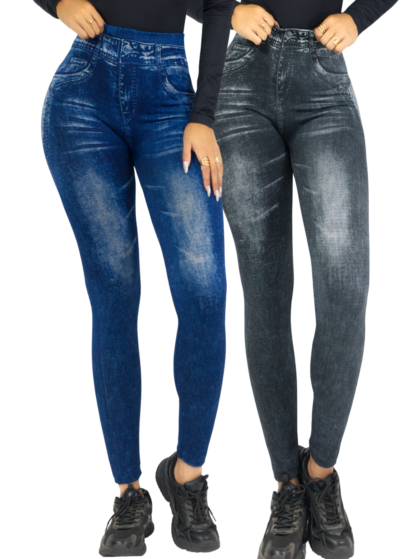 Foto 2 pulgar | Leggins Lic-55-2-px2 2 Piezas para Mujer