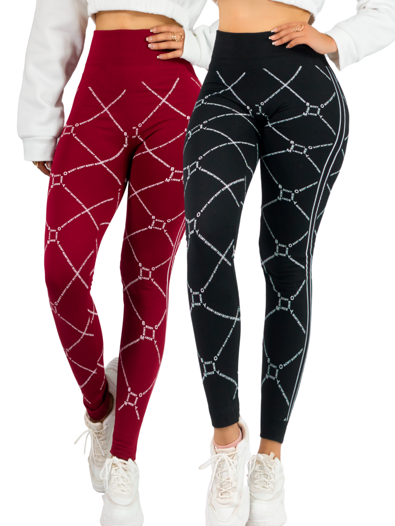 Set De 2 Mallones Deportivos De Mujer Lic-010-px2 Dos Colores Leggings Termicos