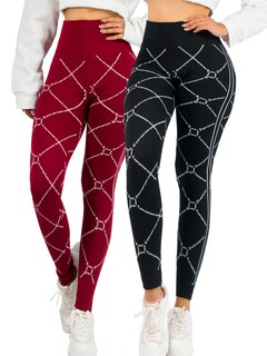 Foto 1 | Set De 2 Mallones Deportivos De Mujer Lic-010-px2 Dos Colores Leggings Termicos