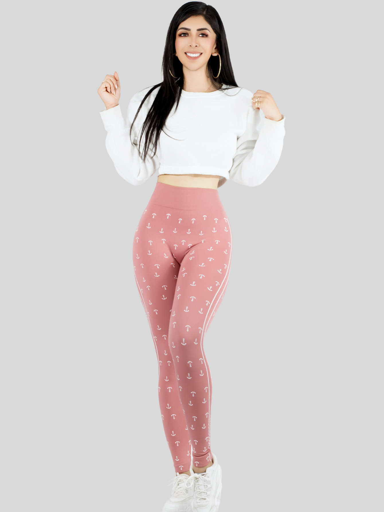 Foto 3 pulgar | Set De 2 Leggings Casual O Deportivos De Cintura Alta De Mujer Lic-0193-px2 Variedad De Color En Color Sólido