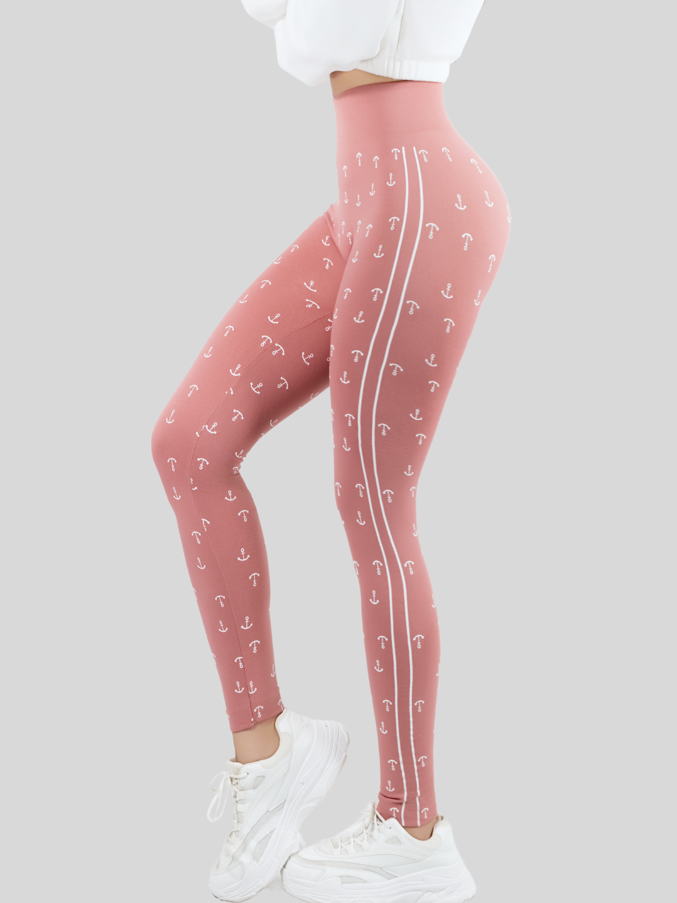 Foto 5 pulgar | Set De 2 Leggings Casual O Deportivos De Cintura Alta De Mujer Lic-0193-px2 Variedad De Color En Color Sólido