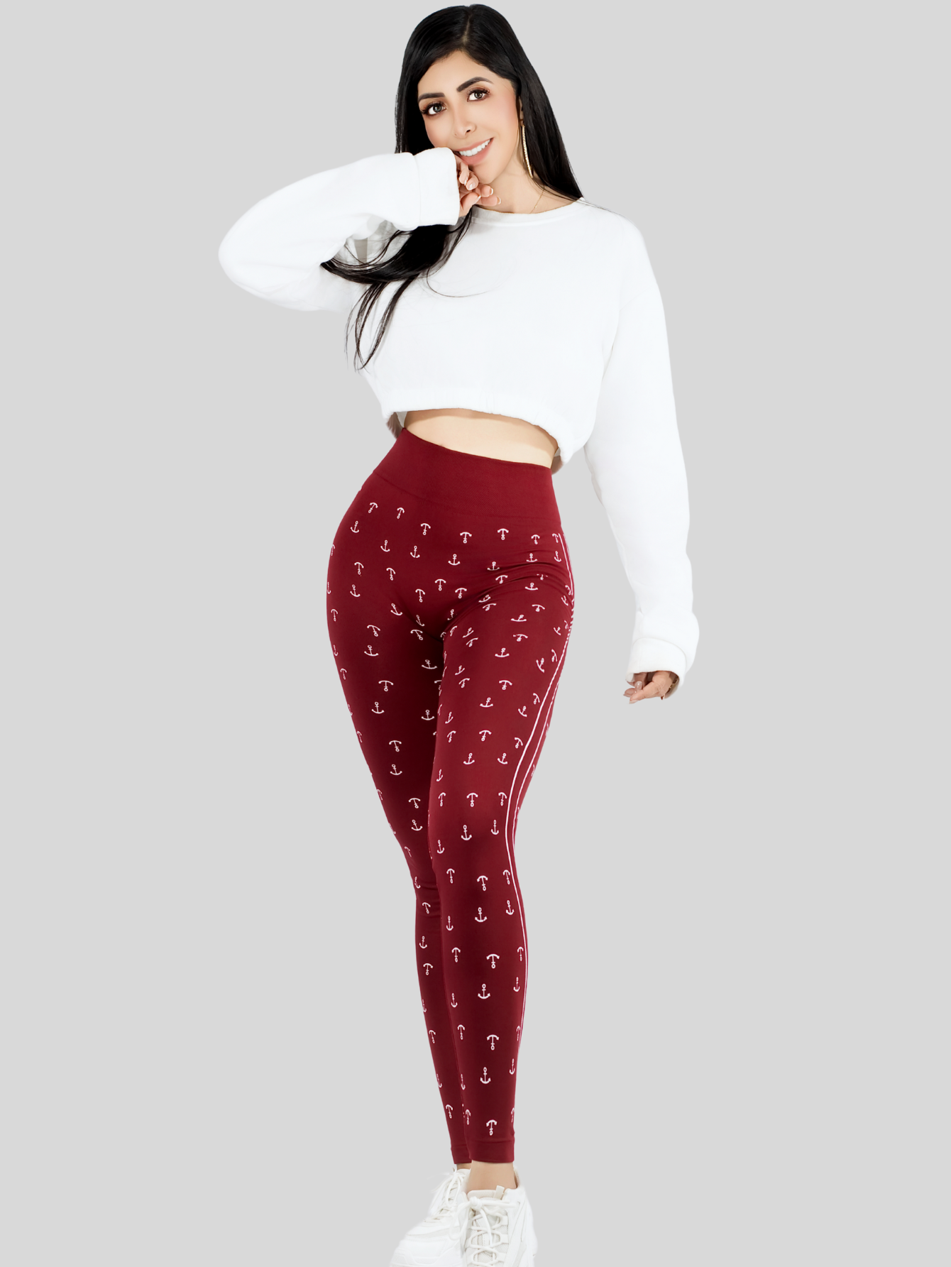 Foto 3 pulgar | Set De 2 Leggings Casual O Deportivos De Cintura Alta De Mujer Lic-0193-px2 Variedad De Color En Color Sólido