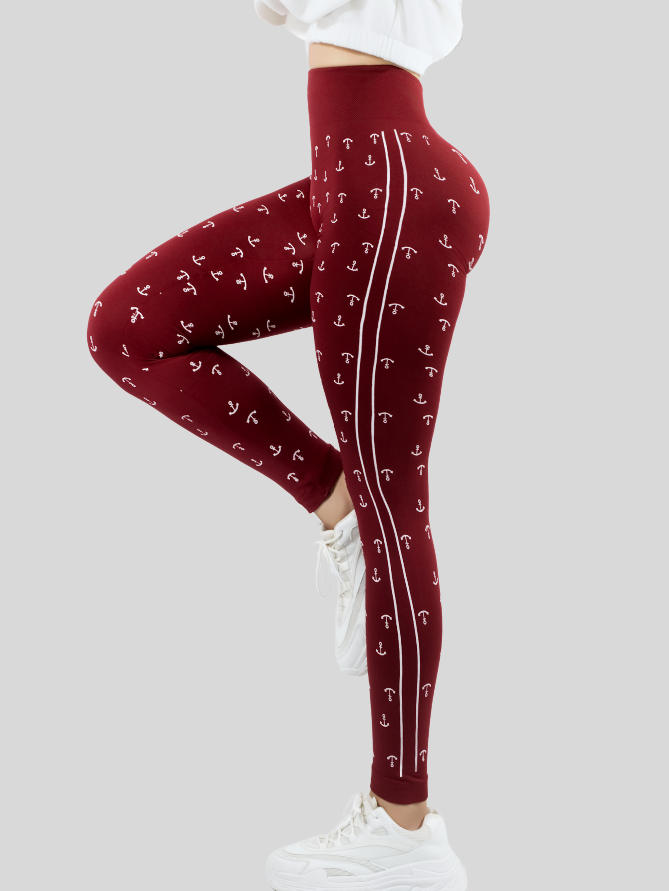 Foto 5 pulgar | Set De 2 Leggings Casual O Deportivos De Cintura Alta De Mujer Lic-0193-px2 Variedad De Color En Color Sólido