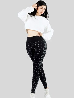 Foto 6 | Set De 2 Leggings Casual O Deportivos De Cintura Alta De Mujer Lic-0193-px2 Variedad De Color En Color Sólido