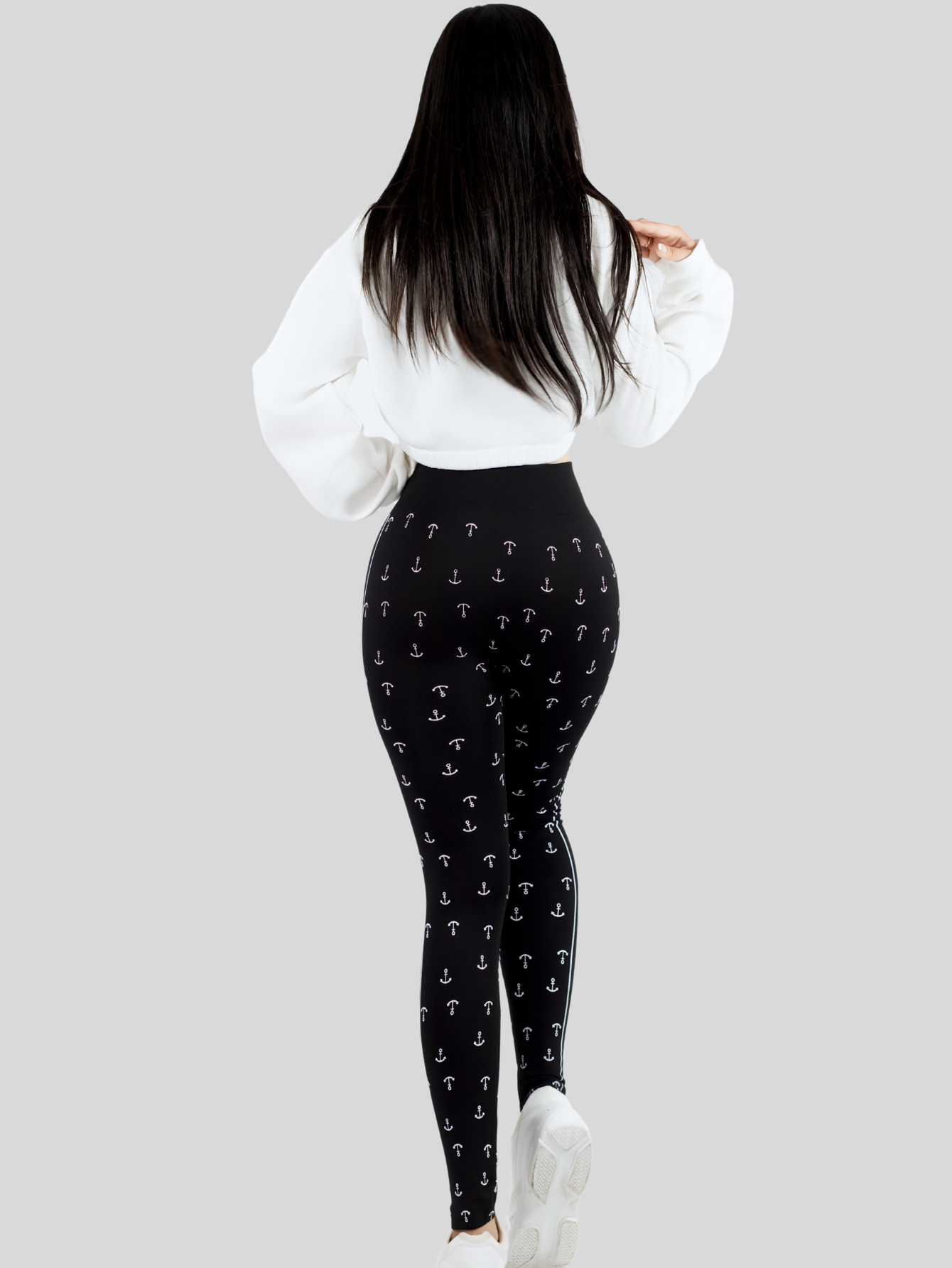 Foto 8 pulgar | Set De 2 Leggings Casual O Deportivos De Cintura Alta De Mujer Lic-0193-px2 Variedad De Color En Color Sólido