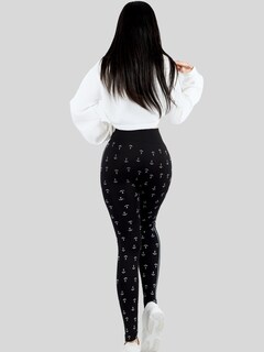 Foto 7 | Set De 2 Leggings Casual O Deportivos De Cintura Alta De Mujer Lic-0193-px2 Variedad De Color En Color Sólido