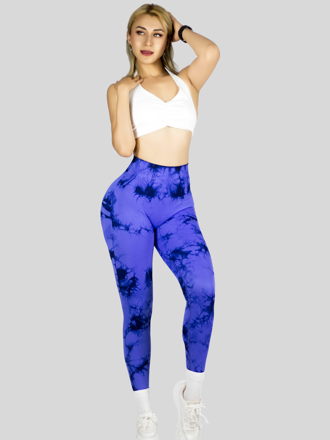 Foto 6 | Set De Dos Leggings Deportivos Tie-dye Mujer Para Yoga Y Gym Lic-0168-px2 Variedad De Colores  Comodidad Y Estilo