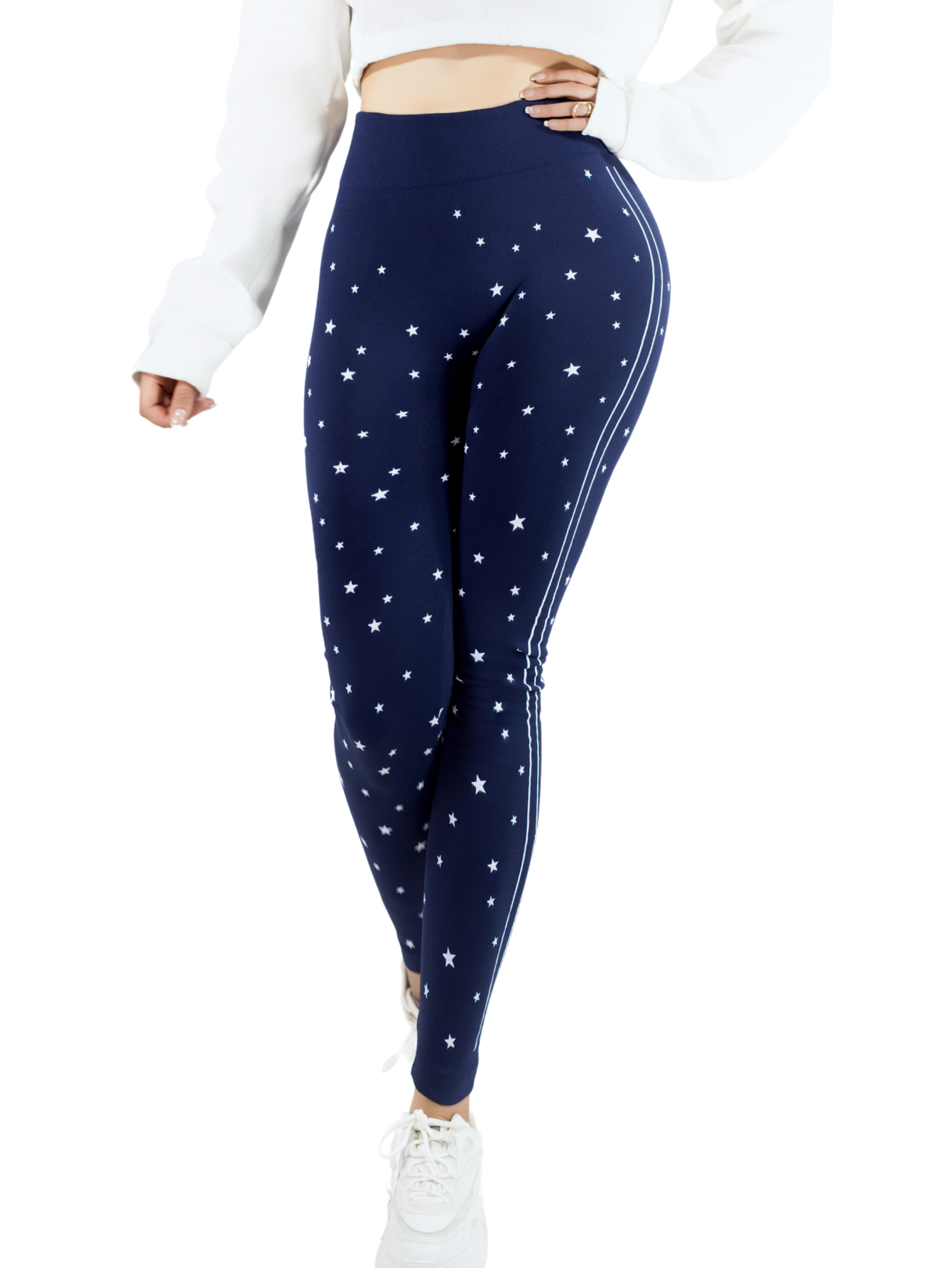 Foto 2 pulgar | Leggins Mujer Legging Mallones Lic-0187 Marino Mallas Térmicas Mayon