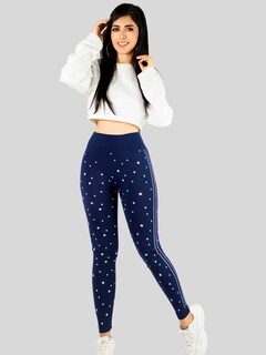 Foto 2 | Leggins Mujer Legging Mallones Lic-0187 Marino Mallas Térmicas Mayon