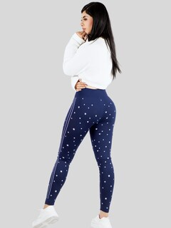 Foto 3 | Leggins Mujer Legging Mallones Lic-0187 Marino Mallas Térmicas Mayon