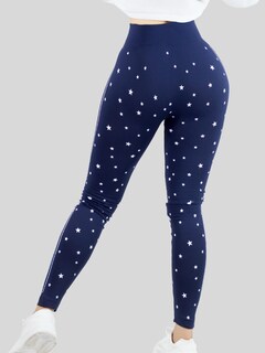 Foto 5 | Leggins Mujer Legging Mallones Lic-0187 Marino Mallas Térmicas Mayon