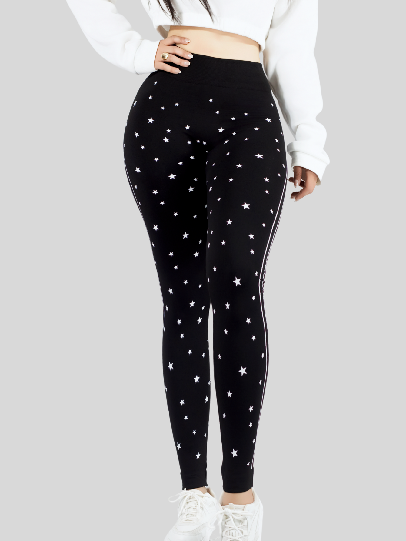Foto 6 | Leggins Mujer Legging Mallones Lic-0187 Negro Mallas Térmicas Mayon
