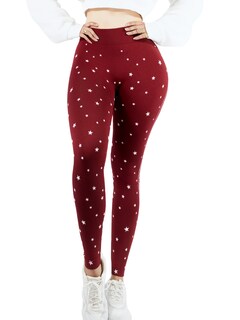 Foto 1 | Leggins Mujer Legging Mallones Lic-0187 Vino Mallas Térmicas Mayon