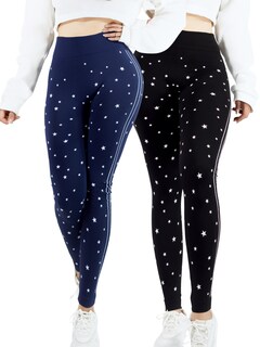 Foto 1 | Set De 2 Mallones Deportivos De Mujer Lic-0187-px2 Dos Colores Leggings Termicos