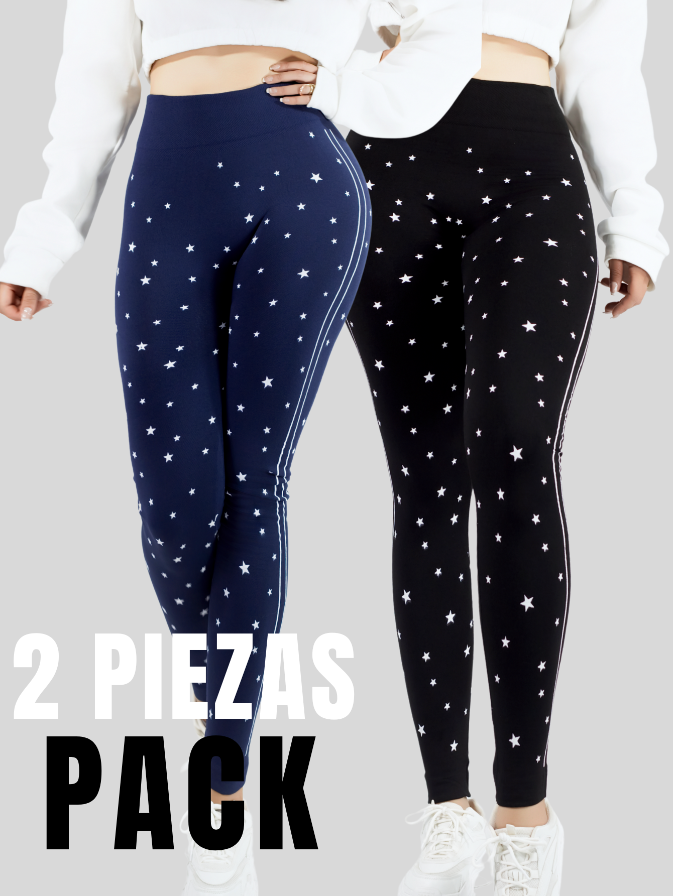 Foto 6 pulgar | Set De 2 Mallones Deportivos De Mujer Lic-0187-px2 Dos Colores Leggings Termicos