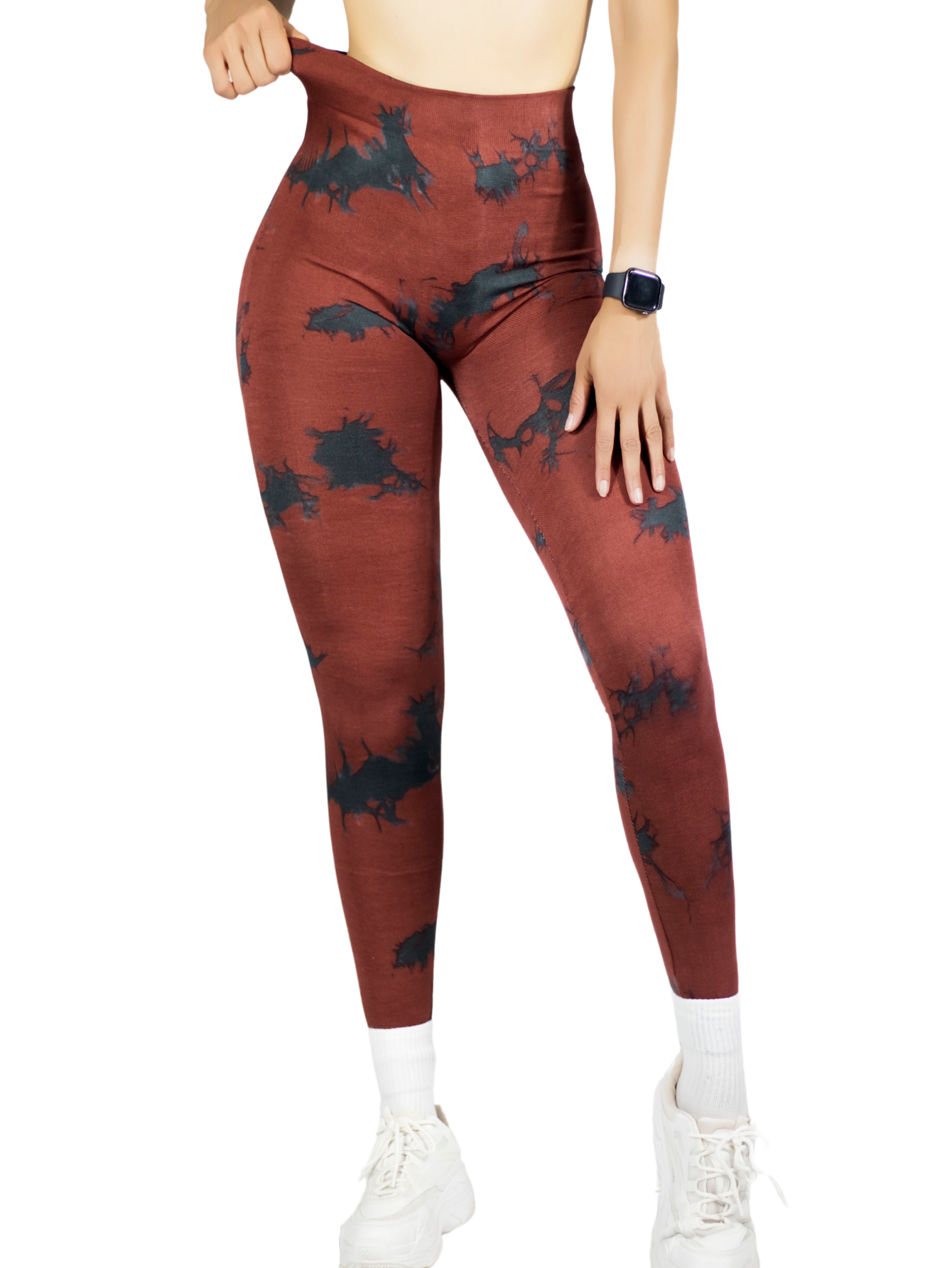 Foto 2 pulgar | Mallas Deportivas Mujer Legin Gym Lic-0194 Vino Legging Deportivo Mallones