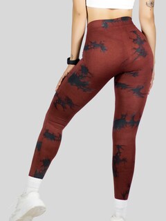 Foto 5 | Mallas Deportivas Mujer Legin Gym Lic-0194 Vino Legging Deportivo Mallones