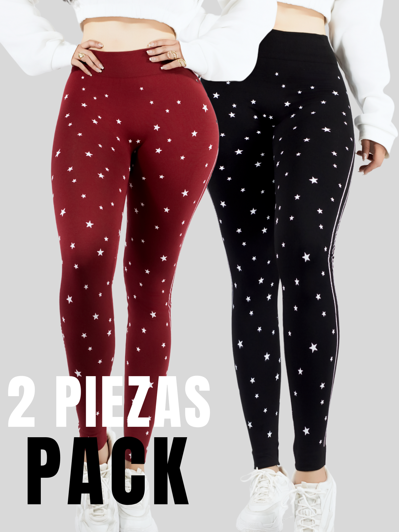 Foto 6 pulgar | Set De 2 Mallones Deportivos De Mujer Lic-0187-px2 Dos Colores Leggings Termicos