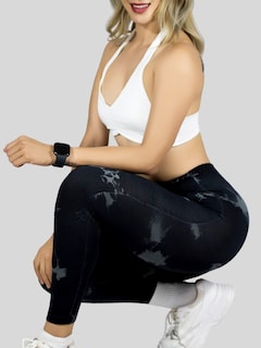 Foto 6 | Mallas Deportivas Mujer Legin Gym Lic-0194 Negro Legging Deportivo Mallones
