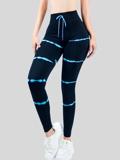 Foto 6 | Legins Deportivo Mujer Lic-0196 Azul Legging Gym Mallas Deportiva Mallones