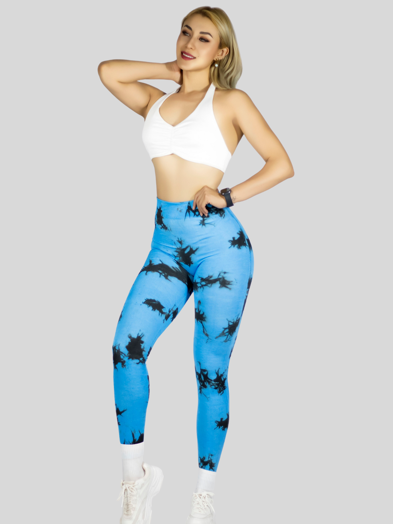 Foto 3 pulgar | Mallas Deportivas Mujer Legin Gym Lic-0194 Azul Rey Legging Deportivo Mallones