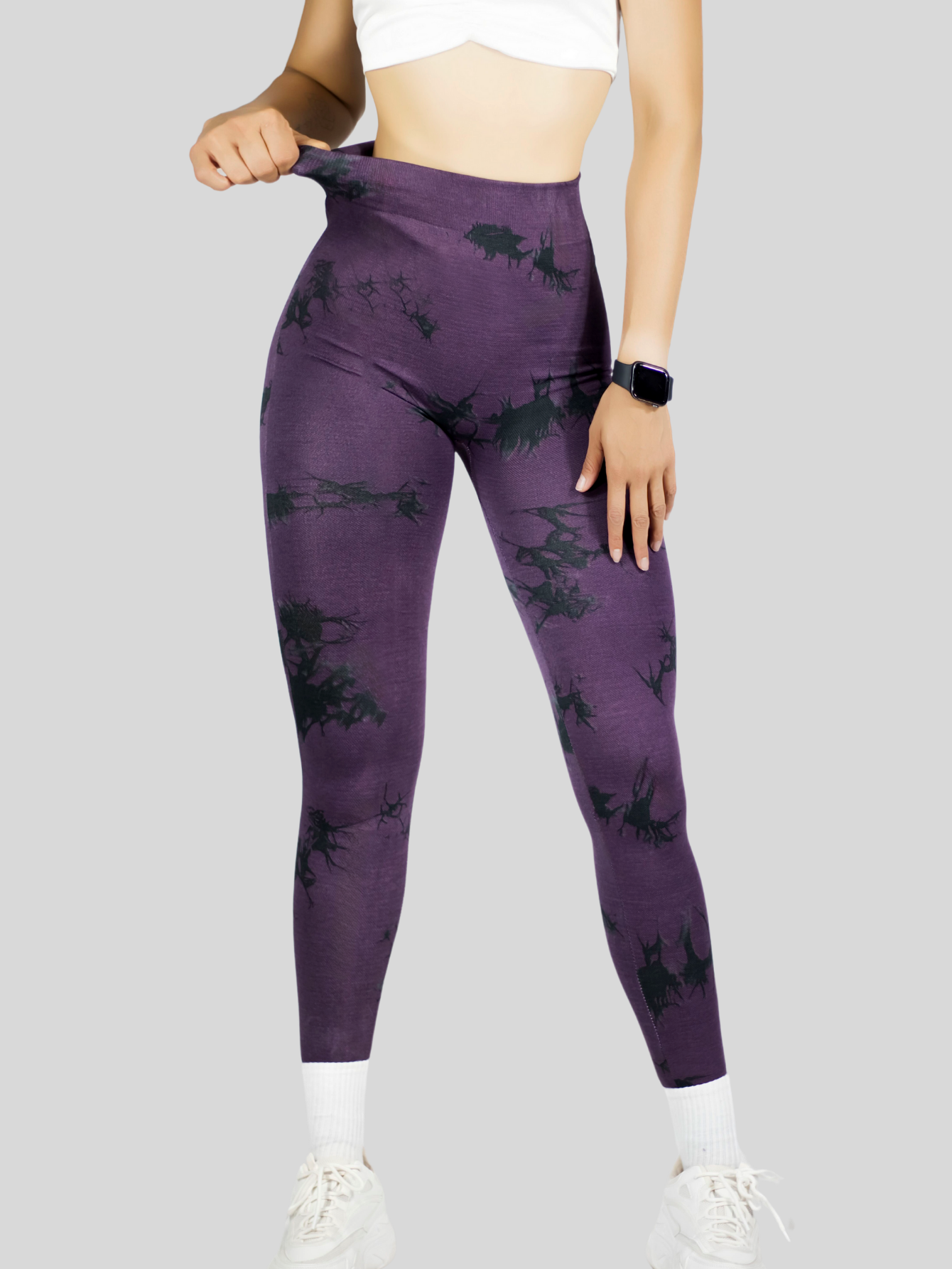 Foto 8 pulgar | Mallas Deportivas Mujer Legin Gym Lic-0194 Morado Legging Deportivo Mallones