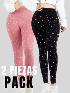 Foto 5 | Set De 2 Mallones Deportivos De Mujer Lic-0187-px2 Dos Colores Leggings Termicos