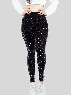 Foto 6 | Leggins Mujer Legging Mallones Lic-0184 Negro Mallas Térmicas Mayon