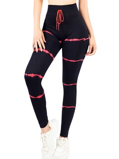 Foto 1 | Legins Deportivo Mujer Lic-0196 Rojo Legging Gym Mallas Deportiva Mallones