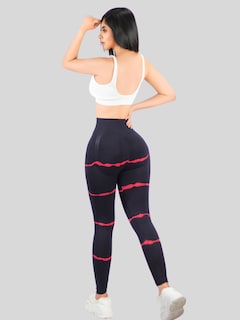 Foto 3 | Legins Deportivo Mujer Lic-0196 Rojo Legging Gym Mallas Deportiva Mallones