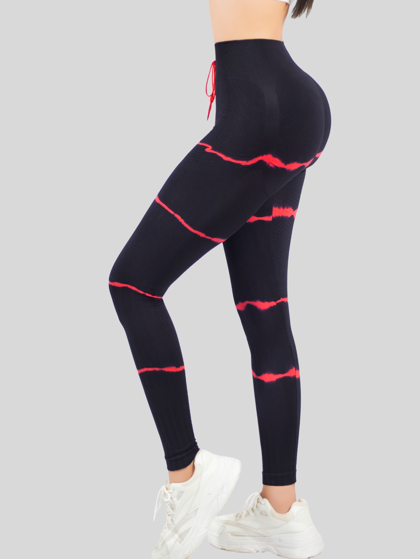 Foto 5 pulgar | Legins Deportivo Mujer Lic-0196 Rojo Legging Gym Mallas Deportiva Mallones