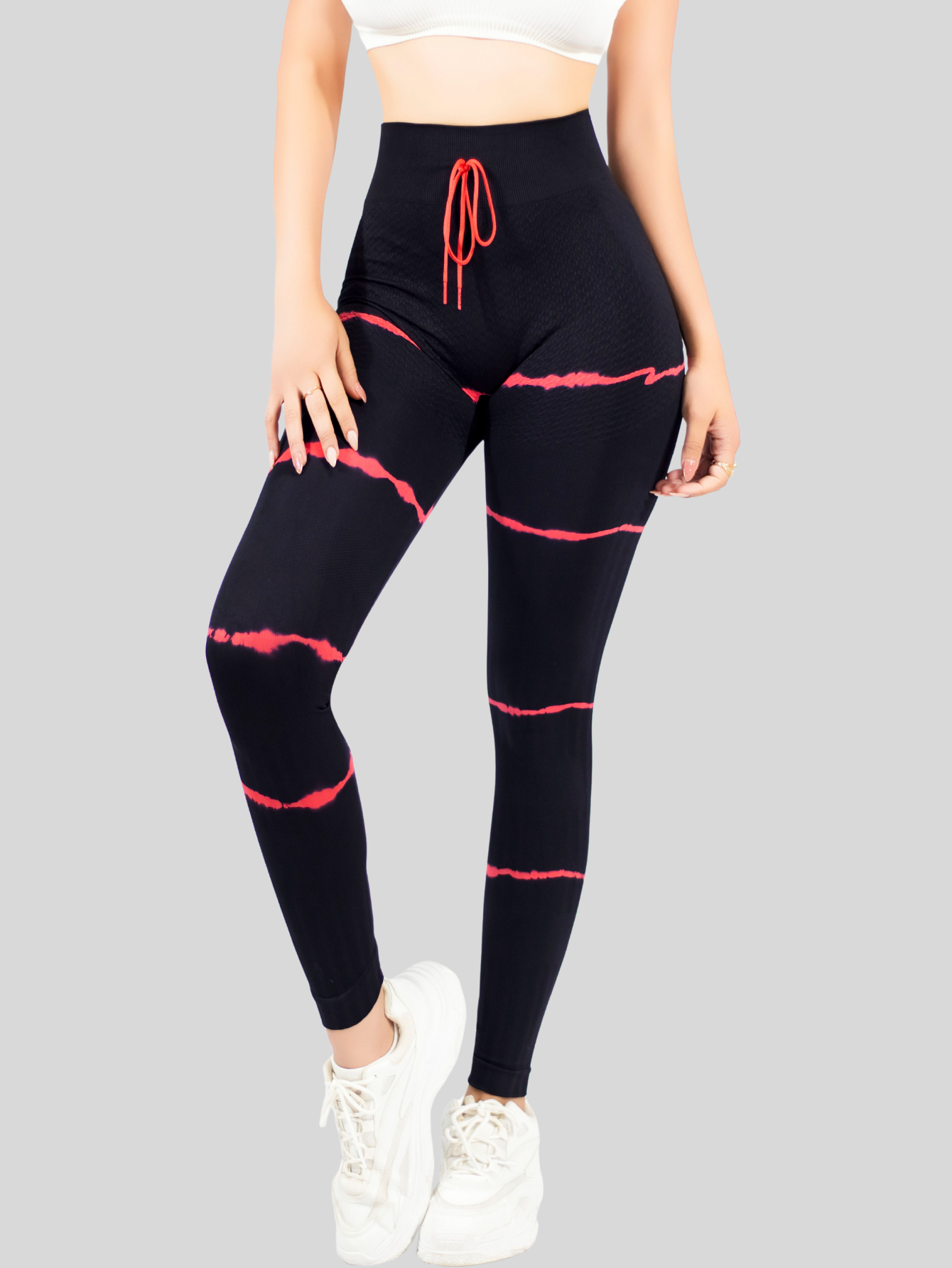 Foto 7 pulgar | Legins Deportivo Mujer Lic-0196 Rojo Legging Gym Mallas Deportiva Mallones