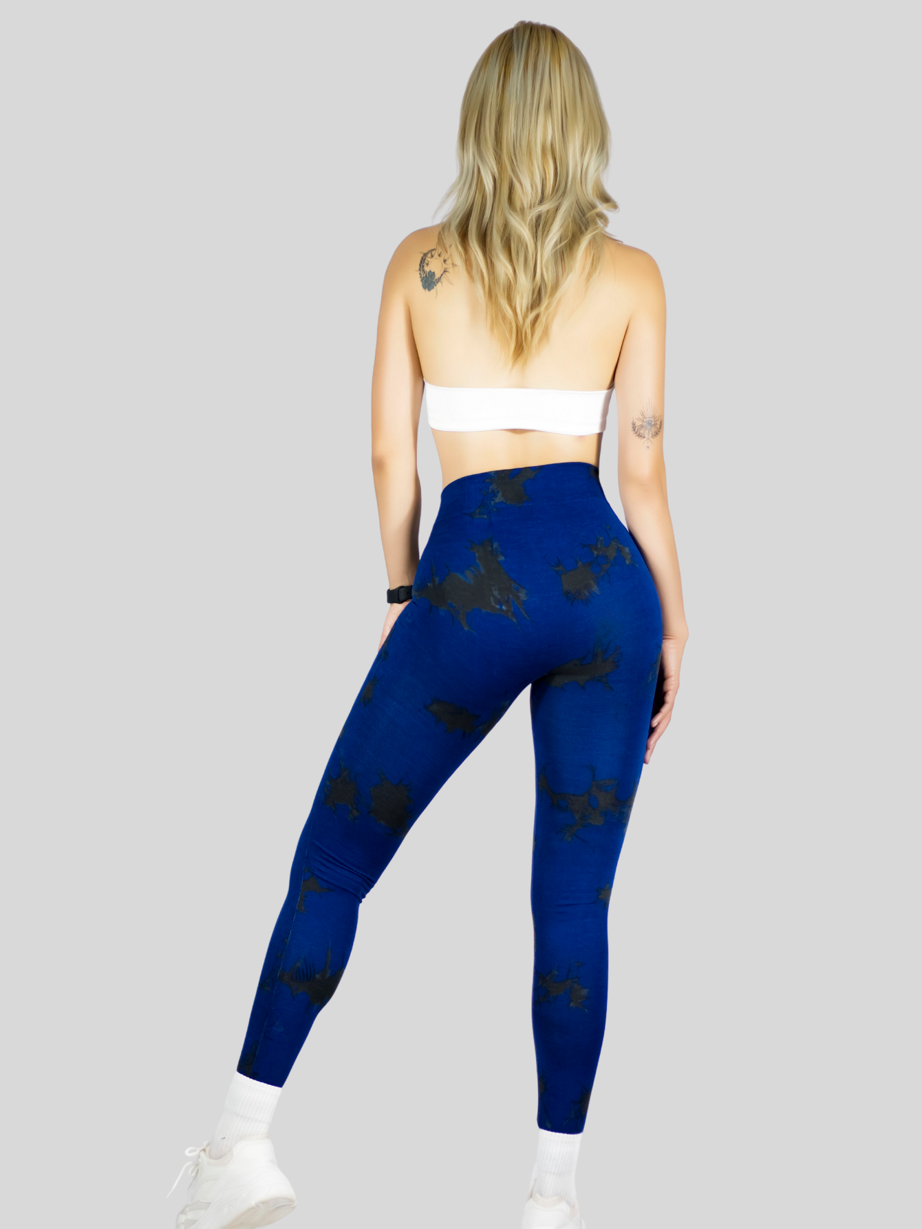 Foto 3 | Mallas Deportivas Mujer Legin Gym Lic-0194 Azul Marino Legging Deportivo Mallones