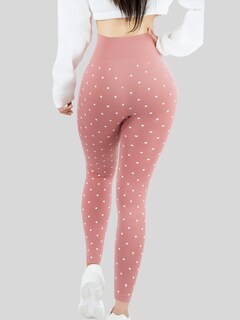 Foto 5 | Leggins Mujer Legging Mallones Lic-0184 Rosa Mallas Térmicas Mayon
