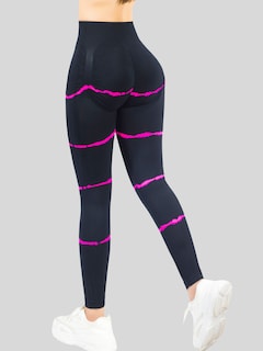 Foto 5 | Legins Deportivo Mujer Lic-0196 Fucsia Legging Gym Mallas Deportiva Mallones