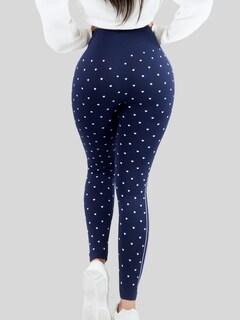 Foto 5 | Leggins Mujer Legging Mallones Lic-0184 Marino Mallas Térmicas Mayon