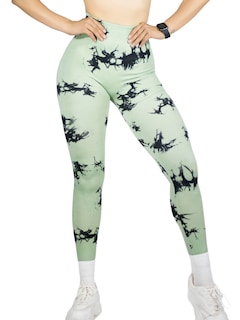 Foto 1 | Mallas Deportivas Mujer Legin Gym Lic-0194 Verde Legging Deportivo Mallones