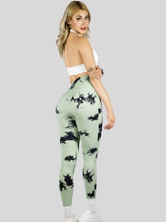 Foto 5 | Mallas Deportivas Mujer Legin Gym Lic-0194 Verde Legging Deportivo Mallones