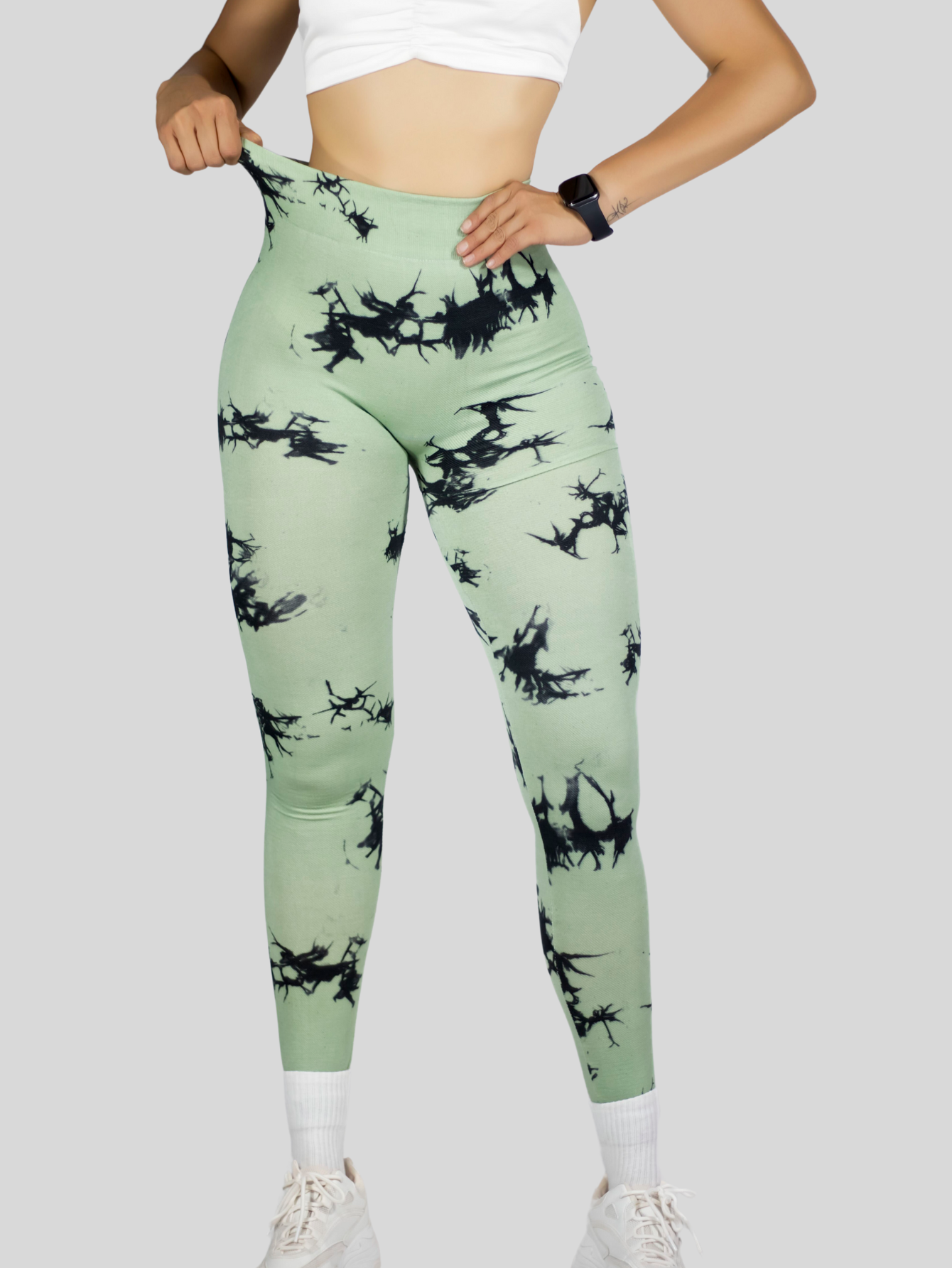 Foto 8 pulgar | Mallas Deportivas Mujer Legin Gym Lic-0194 Verde Legging Deportivo Mallones