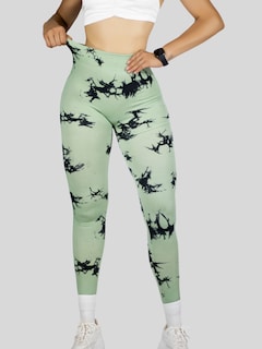 Foto 7 | Mallas Deportivas Mujer Legin Gym Lic-0194 Verde Legging Deportivo Mallones