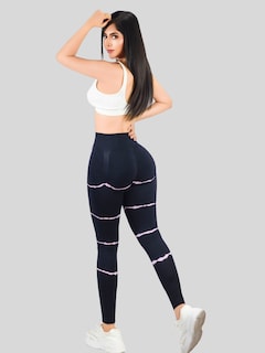 Foto 3 | Legins Deportivo Mujer Lic-0196 Rosa Legging Gym Mallas Deportiva Mallones