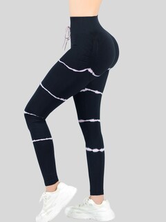 Foto 4 | Legins Deportivo Mujer Lic-0196 Rosa Legging Gym Mallas Deportiva Mallones