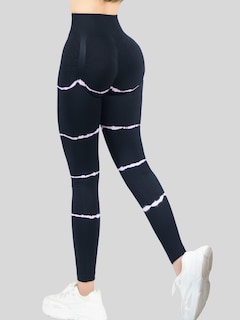 Foto 5 | Legins Deportivo Mujer Lic-0196 Rosa Legging Gym Mallas Deportiva Mallones