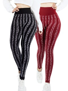 Foto 1 | Set 2 Leggings Mujer Mayones Lic-0186-px2 Variedad De Colores Mallones Stretch Cómodos