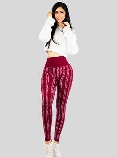 Foto 2 | Set 2 Leggings Mujer Mayones Lic-0186-px2 Variedad De Colores Mallones Stretch Cómodos