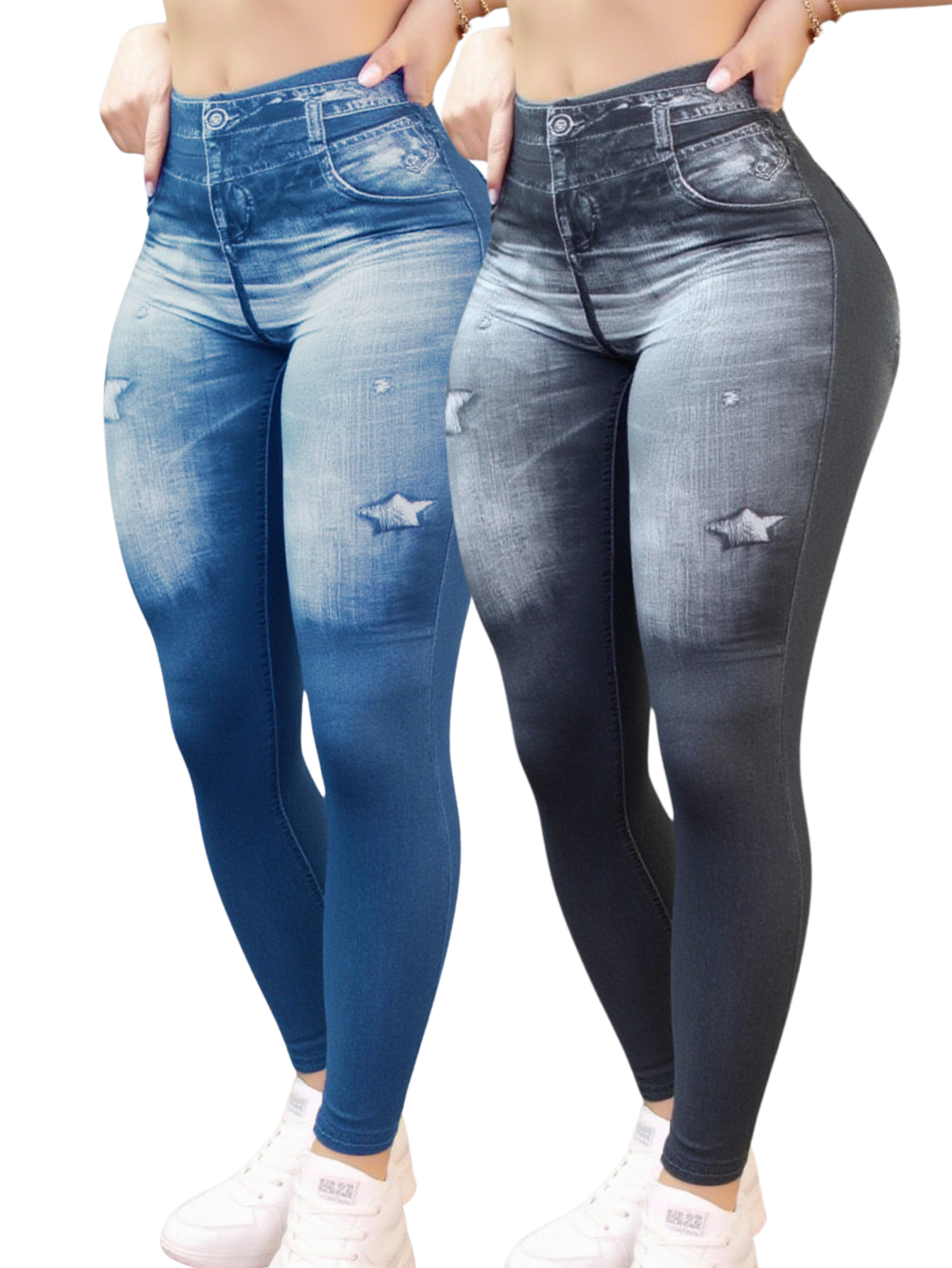 Foto 2 pulgar | Leggings para Mujer 2 Piezas