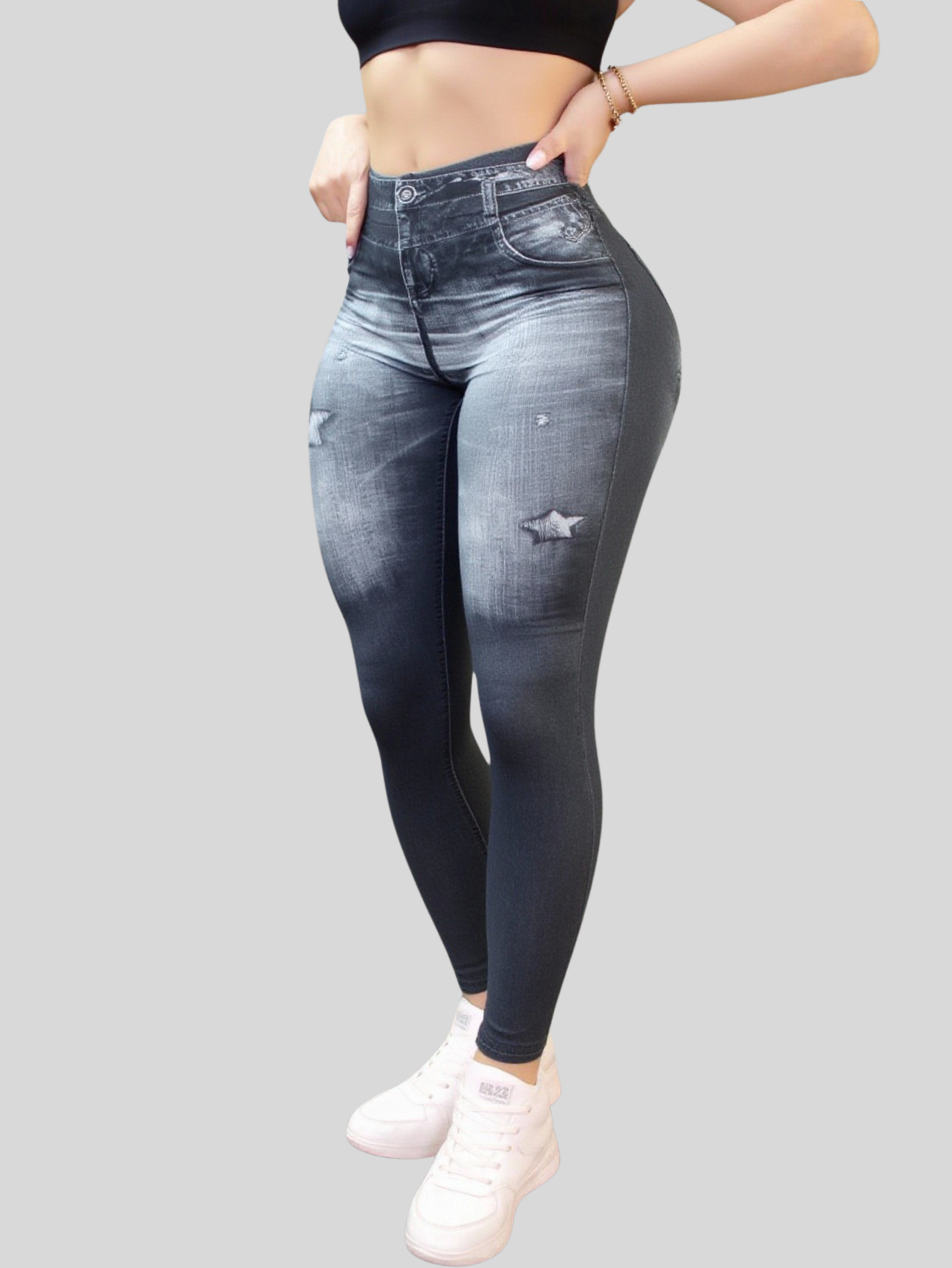 Foto 7 pulgar | Leggings para Mujer 2 Piezas