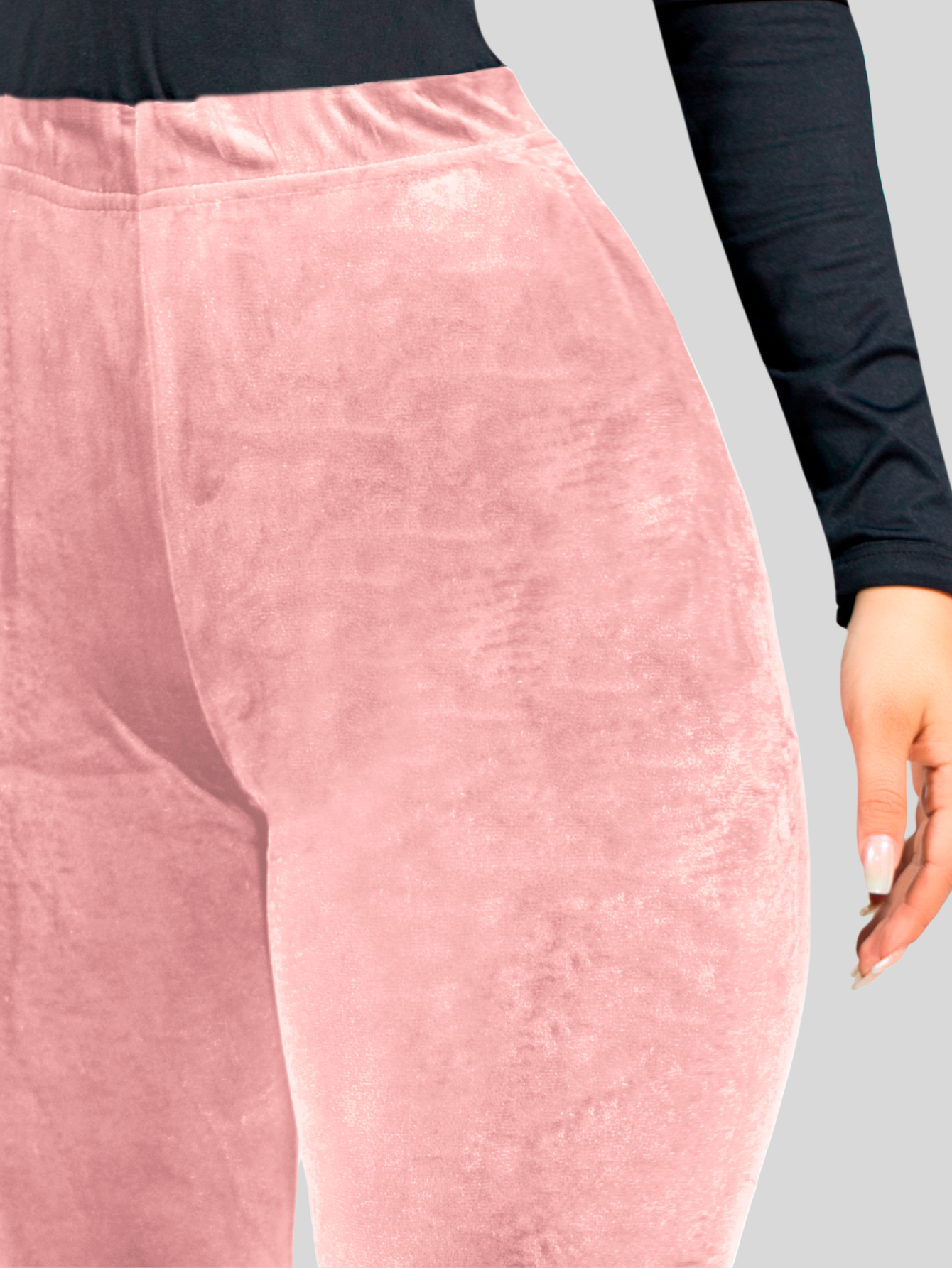 Foto 3 | Leggings De Mujer Lic-03 Rosa Aterciopelado