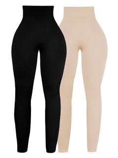 Foto 1 | Pack De 2 Piezas Leggings Térmicos Para Mujer Lic-071-px2 Variedad De Colores Pantalones Deportivos Atlético Entrena